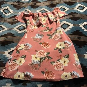 Floral Pink Kids Dress